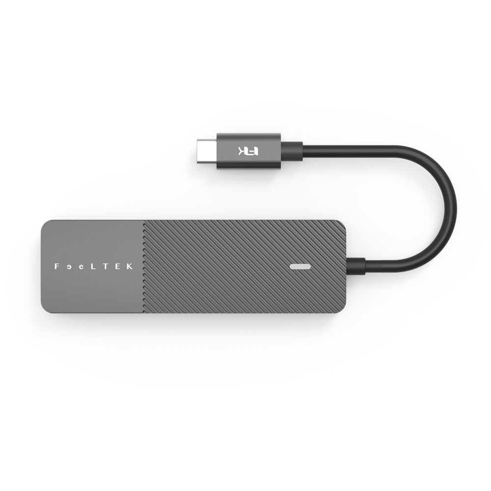 Bộ chuyển đổi 5 trong 1 Feeltek HCM005APWW2F (từ usb type c sang hdmi + usb3.0 + usb2.0 + sd + micro sd) 5