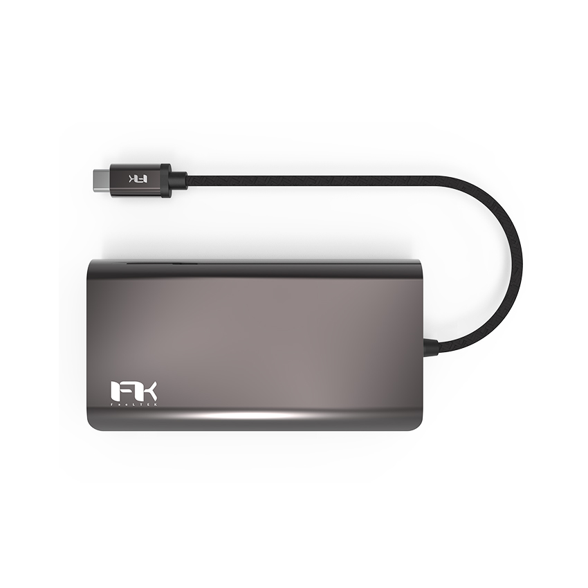 Bộ chuyển đổi 8 trong 1 Feeltek HBC008ZZC201 (từ usb type c sang hdmi + usb3.0 + sd + pd) 3