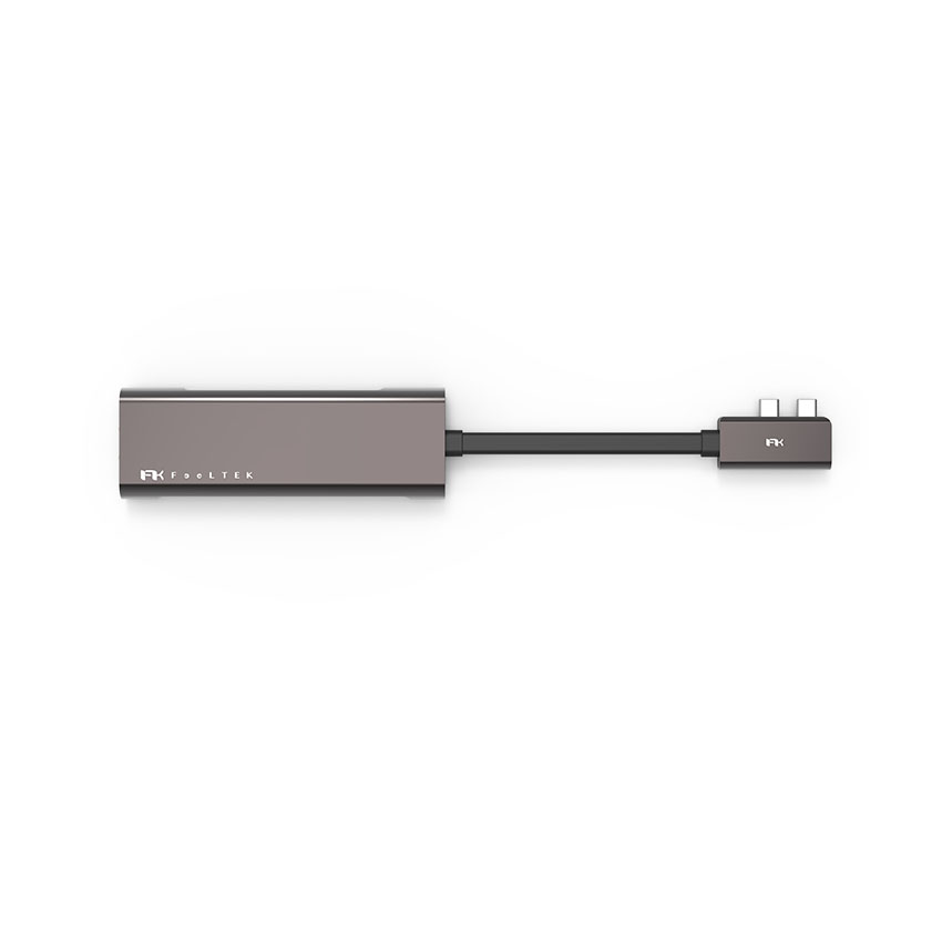 Bộ chuyển đổi 9 trong 2 Feeltek HCM009APWW2F (từ usb type c sang hdmi + usb3.0 + rj45 + sd + pd) 3