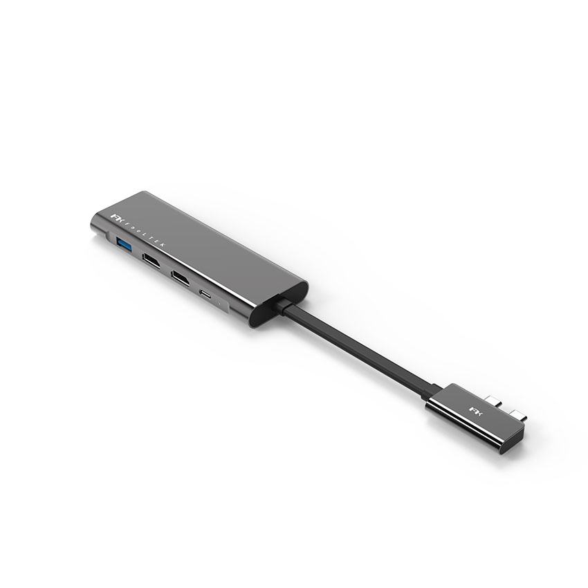 Bộ chuyển đổi 9 trong 2 Feeltek HCM009APWW2F (từ usb type c sang hdmi + usb3.0 + rj45 + sd + pd) 7