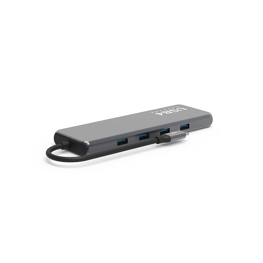 Bộ chuyển đổi usb4 10 trong 1 Feeltek HCM010APWW2F (từ usb type c sang hdmi + usb3.1 + usb3.0 + usbc + pd + rj45) 4