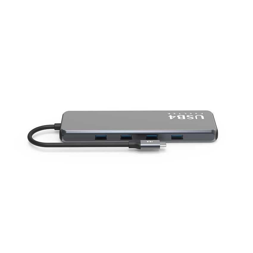 Bộ chuyển đổi usb4 10 trong 1 Feeltek HCM010APWW2F (từ usb type c sang hdmi + usb3.1 + usb3.0 + usbc + pd + rj45) 8