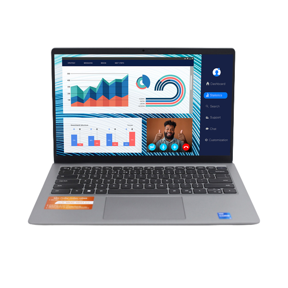 Laptop Dell Vostro 3420 71003348 (Core i5-1235U | 8GB | 512GB | Iris Xe Graphics | 14 inch FHD | Windows 11 | Office | Xám) 1