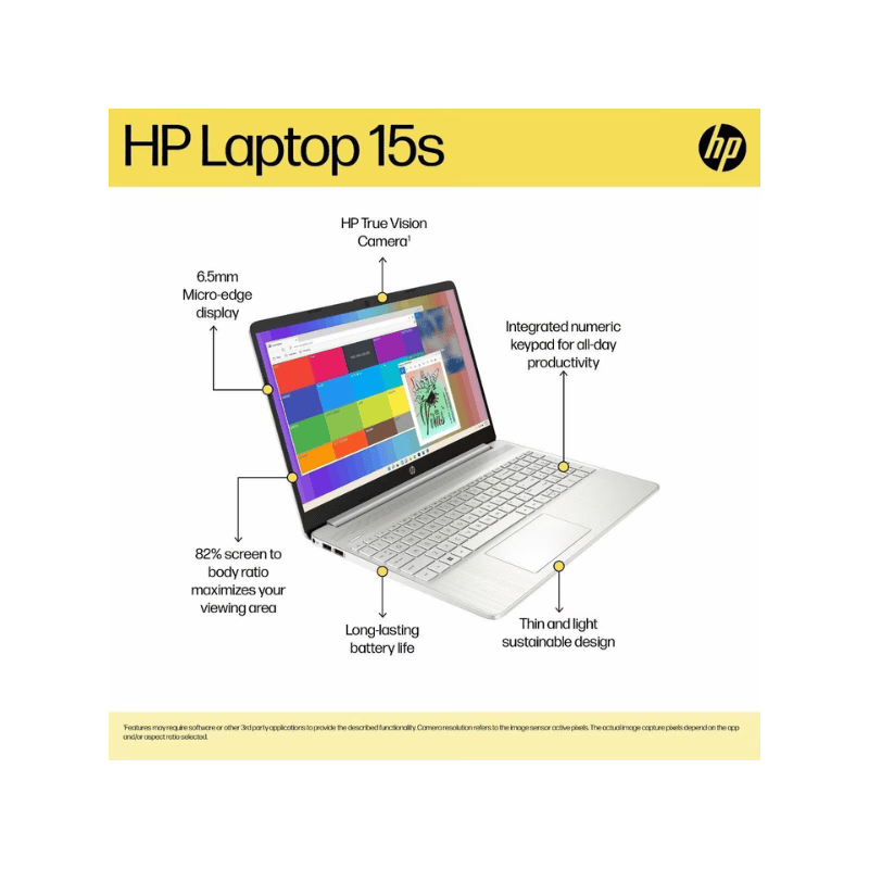 Laptop HP 15s-fr5005TU (Core™ i7-1260P | 16GB | 512GB | Iris® Xᵉ Graphics | 15.6 inch FHD | Windows 11 | Màu Bạc) (_Nhập khẩu' bảo hành tại CCN) 8