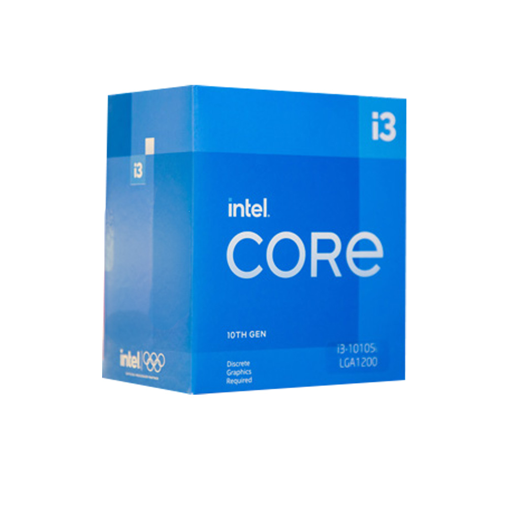 CPU Intel Core i3 10105 (Intel LGA1200 - 4 Core - 8 Thread - Base 3.7Ghz - Turbo 4.4Ghz - Cache 6MB) - BOX NK 1