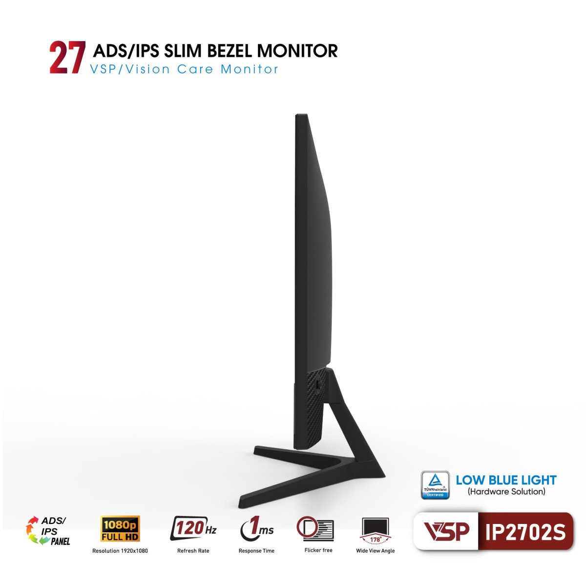 Màn Hình VSP IP2702S (27inch | ADS | FHD | 120Hz | 1ms) 2