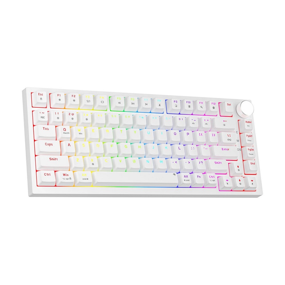 Bàn phím cơ NEWMEN GM326 White Brown switch 1