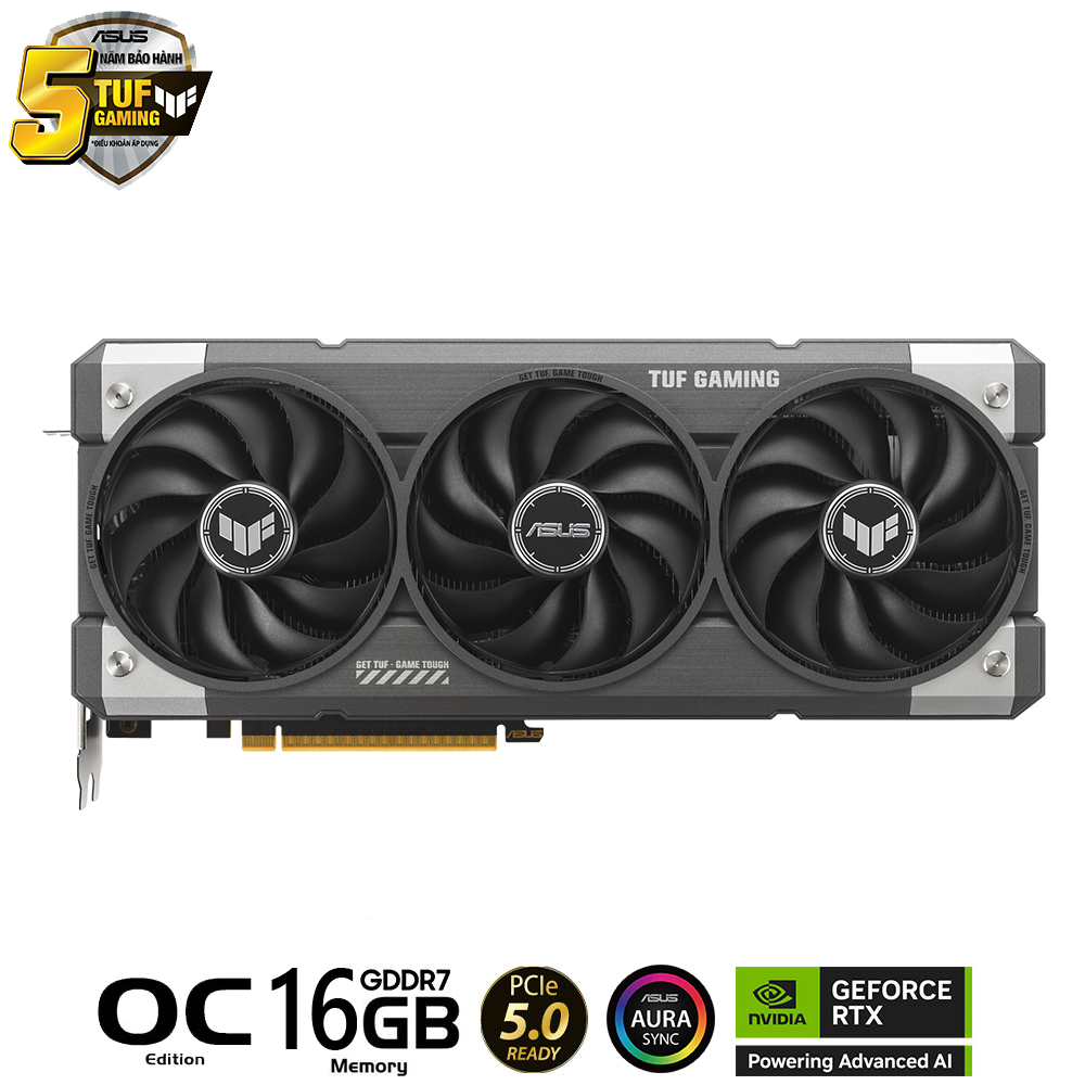Card màn hình Asus TUF RTX 5060 Ti O16G GAMING 2