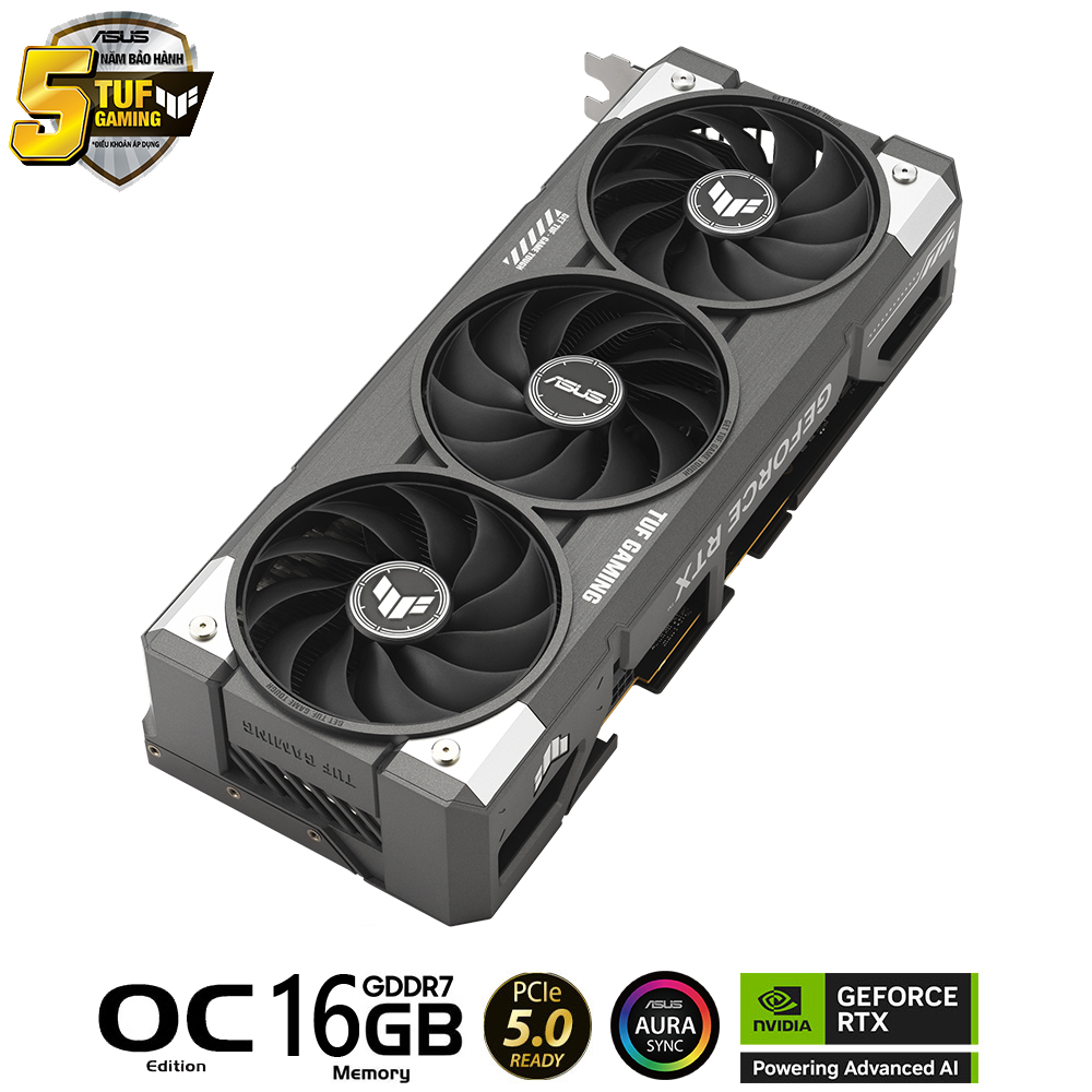 Card màn hình Asus TUF RTX 5060 Ti O16G GAMING 5
