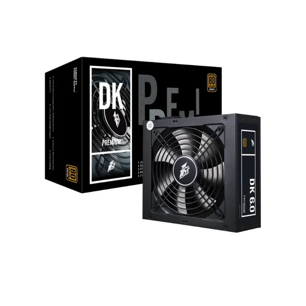 Nguồn máy tính FIRST PLAYER (1STPLAYER) DKPM-BRZ-600 600W ĐEN (80 PLUS BRONZE) 1