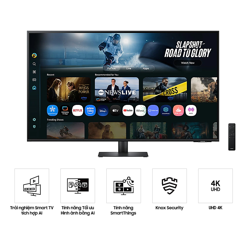 Màn hình thông minh Samsung M70D LS43FM702UEXXV (43 inch | UHD | VA | 60Hz | 4ms | loa) 1