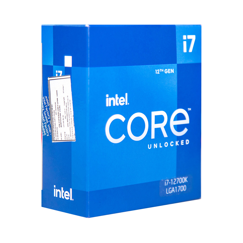 CPU Intel Core i7-12700KF (3.8GHz turbo up to 5.0Ghz' 12 nhân 20 luồng' 25MB Cache' 125W) - Socket Intel LGA 1700/Alder Lake) 1