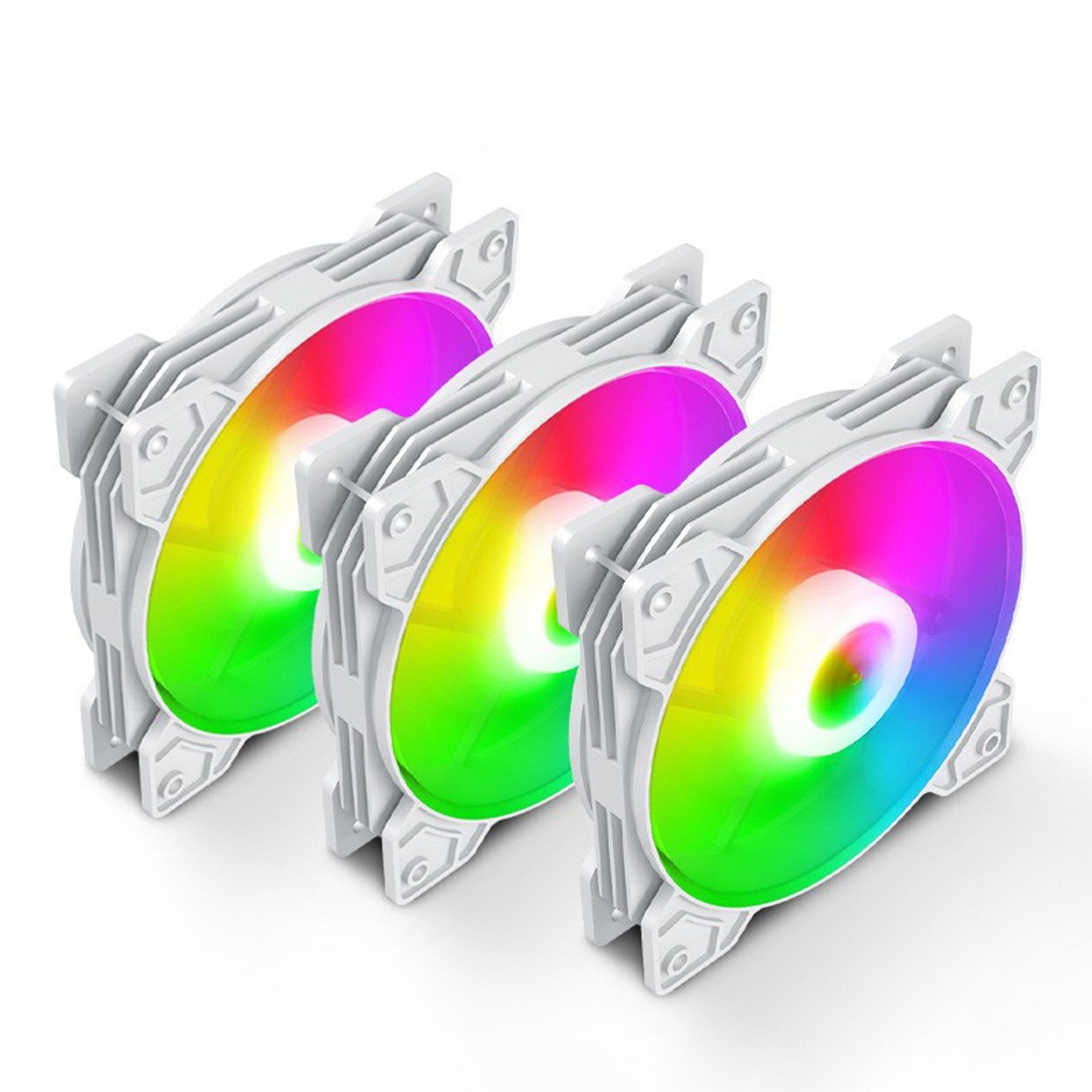 Fan Case CoolMoon K8 Led RGB Trắng 2