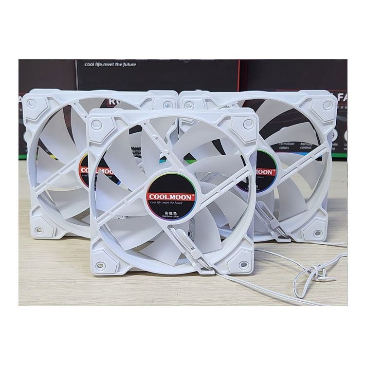 Fan Case CoolMoon K8 Led RGB Trắng 5