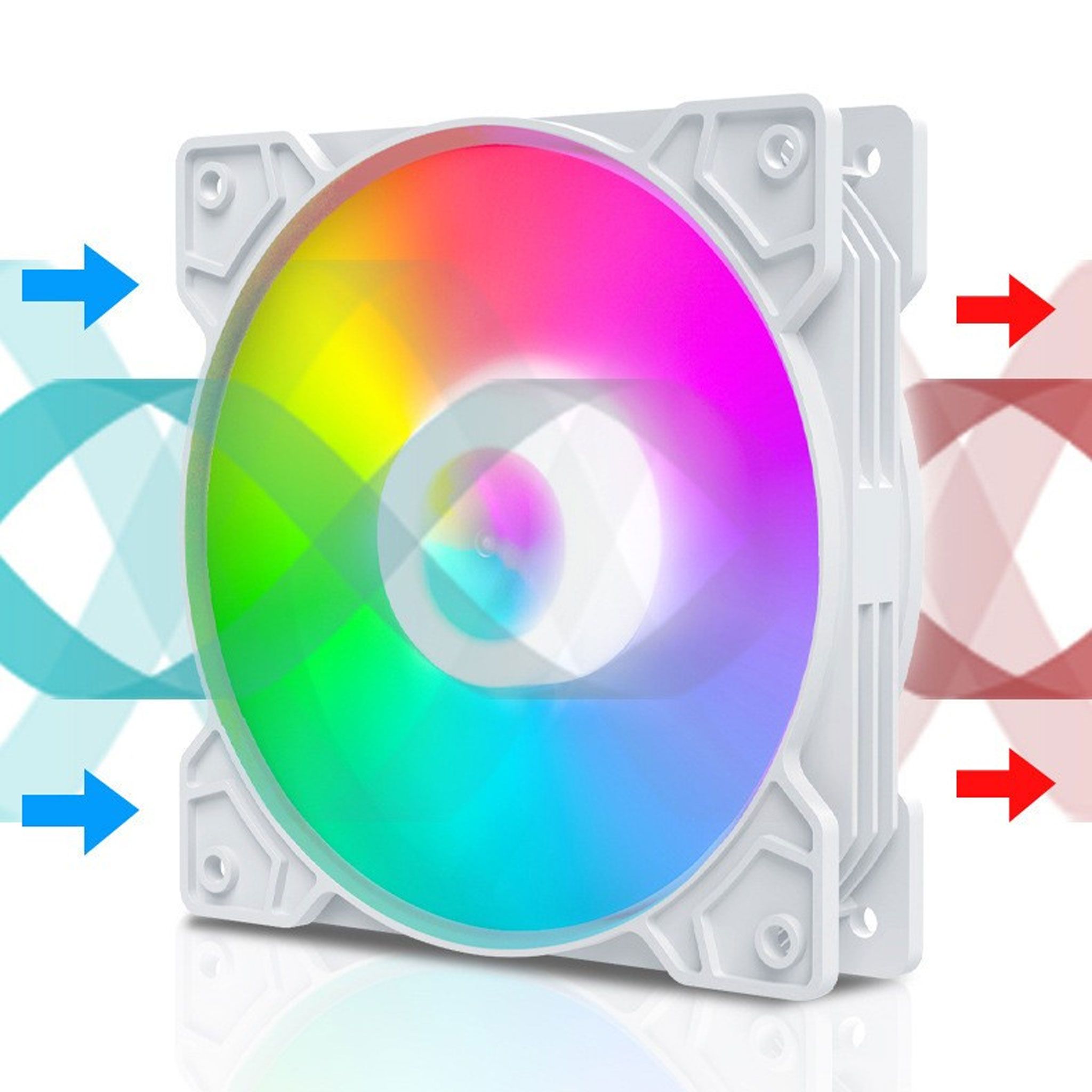 Fan Case CoolMoon K8 Led RGB Trắng 9
