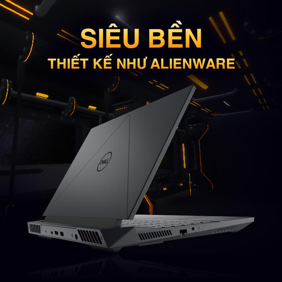 Laptop Dell Gaming G15 - 5530 (Intel Core i5 - 13450HX | 16GB D5 | SSD 512GB | RTX4050 - 6GB | 15.6 Inch FHD 165Hz | Win11) (_Nhập khẩu' bảo hành tại CCN) 4