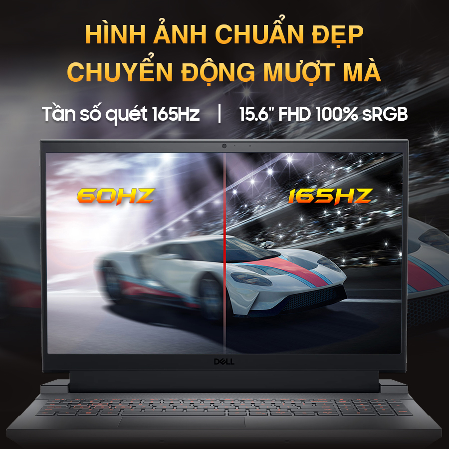 Laptop Dell Gaming G15 - 5530 (Intel Core i5 - 13450HX | 16GB D5 | SSD 512GB | RTX4050 - 6GB | 15.6 Inch FHD 165Hz | Win11) (_Nhập khẩu' bảo hành tại CCN) 7