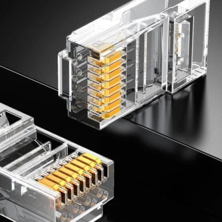 Đầu bấm mạng RJ45 Cat6 Ugreen 50962 nhựa trong cao cấp (50 cái) 2