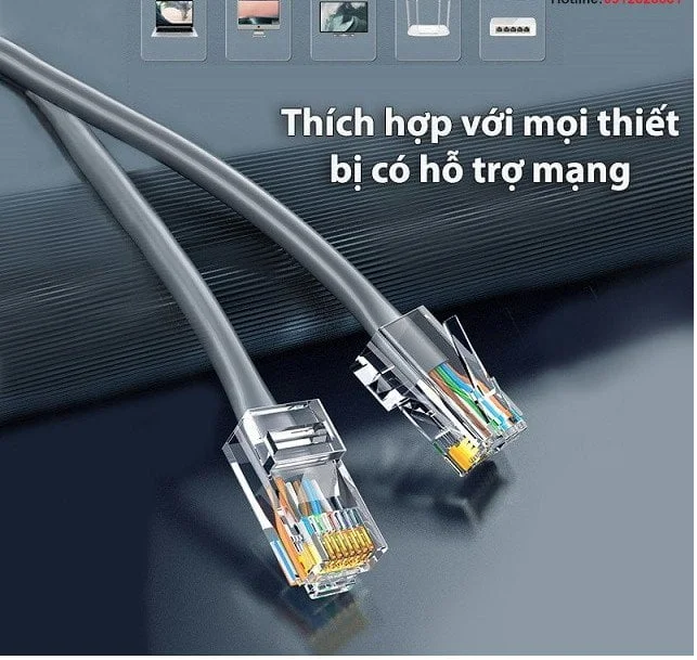 Đầu bấm mạng RJ45 Cat6 Ugreen 50962 nhựa trong cao cấp (50 cái) 4