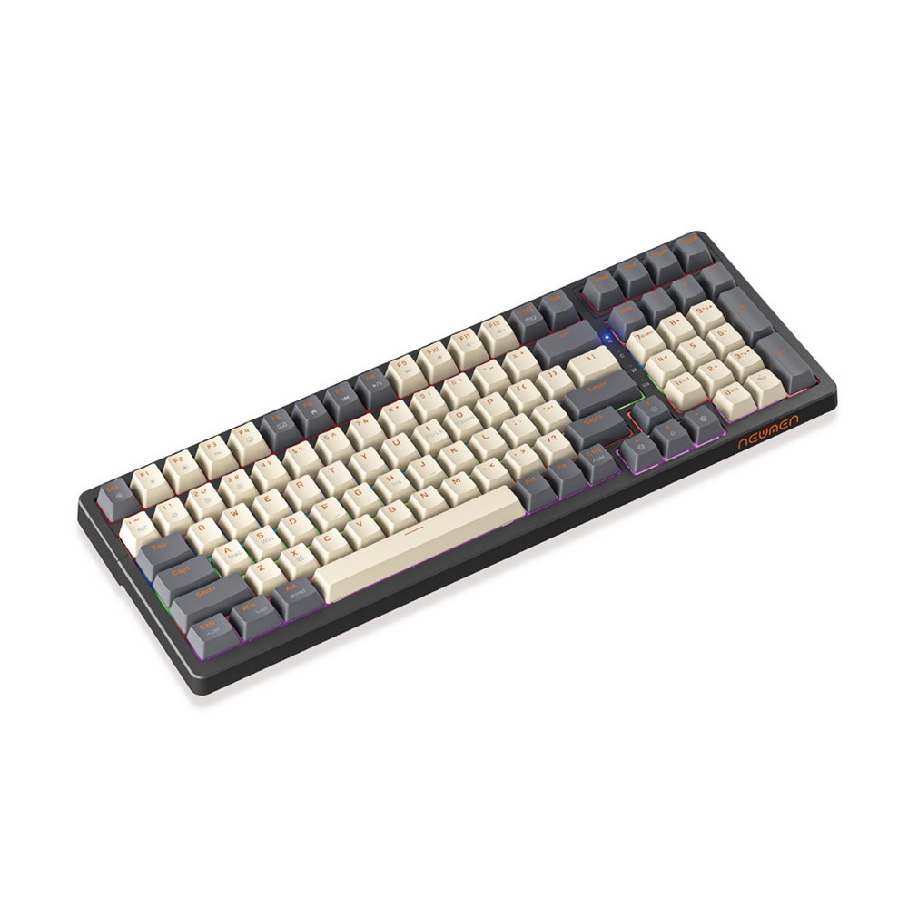 Bàn phím cơ NEWMEN GM328 White Grey Red switch 4