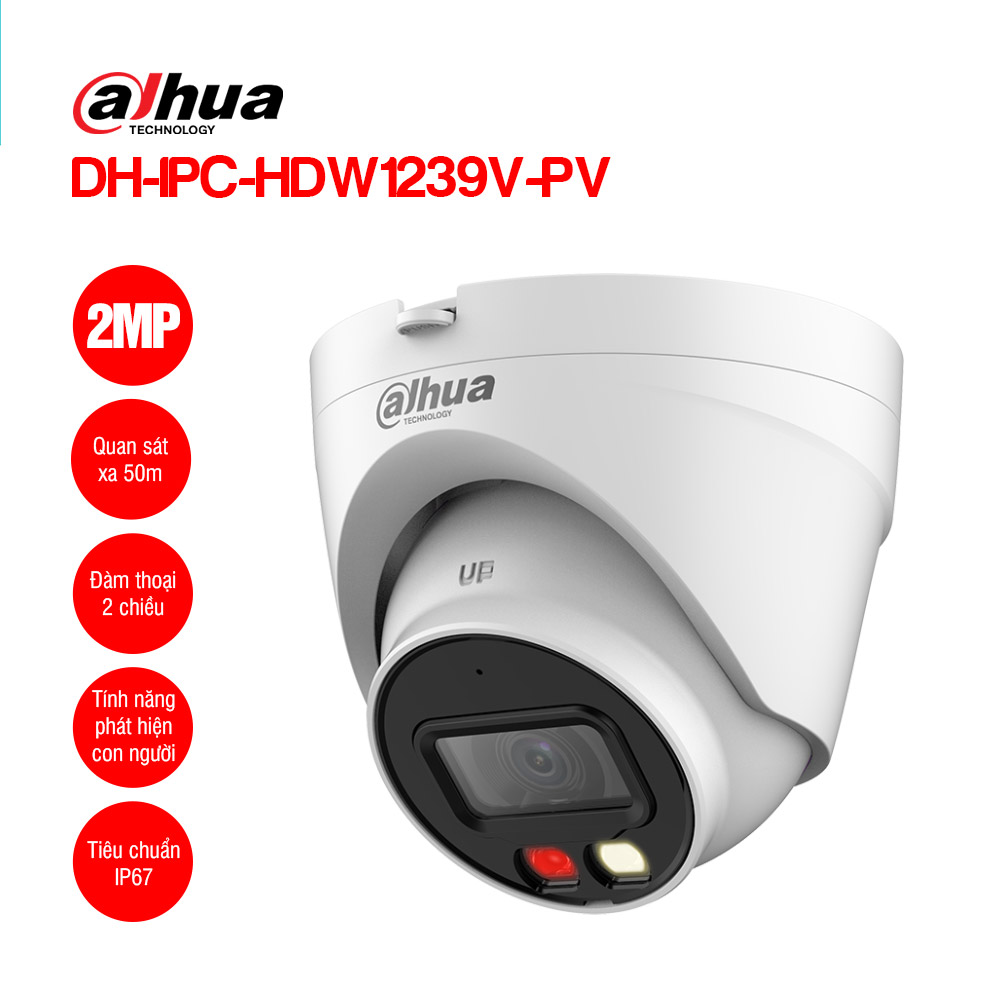 Camera IP 2MP DAHUA DH-IPC-HDW1239V-PV 1