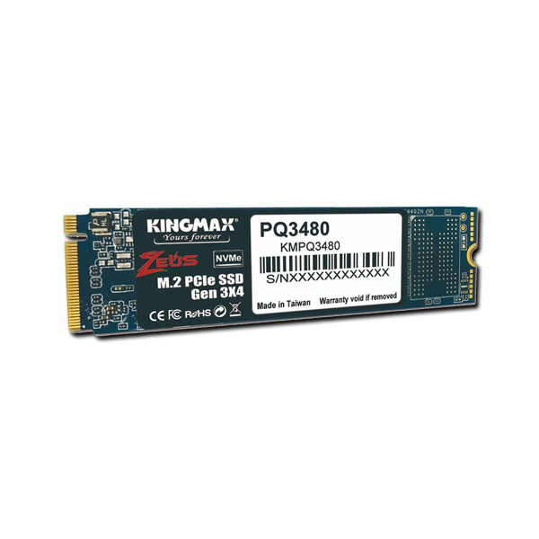 Ổ SSD Kingmax PQ3480 1Tb (NVMe PCIe/ Gen3x4 M2.2280/ 2400MB/s/ 2100MB/s) 1