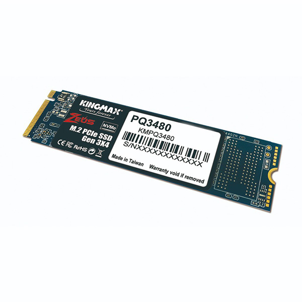 Ổ SSD Kingmax PQ3480 1Tb (NVMe PCIe/ Gen3x4 M2.2280/ 2400MB/s/ 2100MB/s) 2