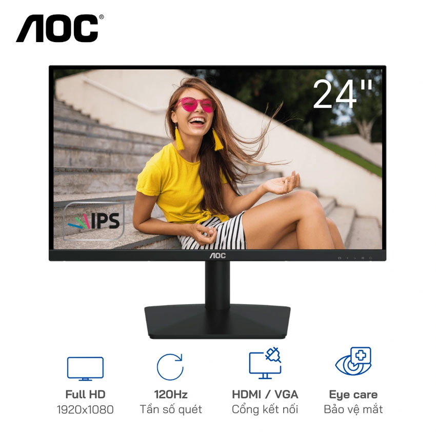 Màn Hình AOC 24B15H3 (23.8 inch - FHD - IPS - 120Hz - 1ms) 1